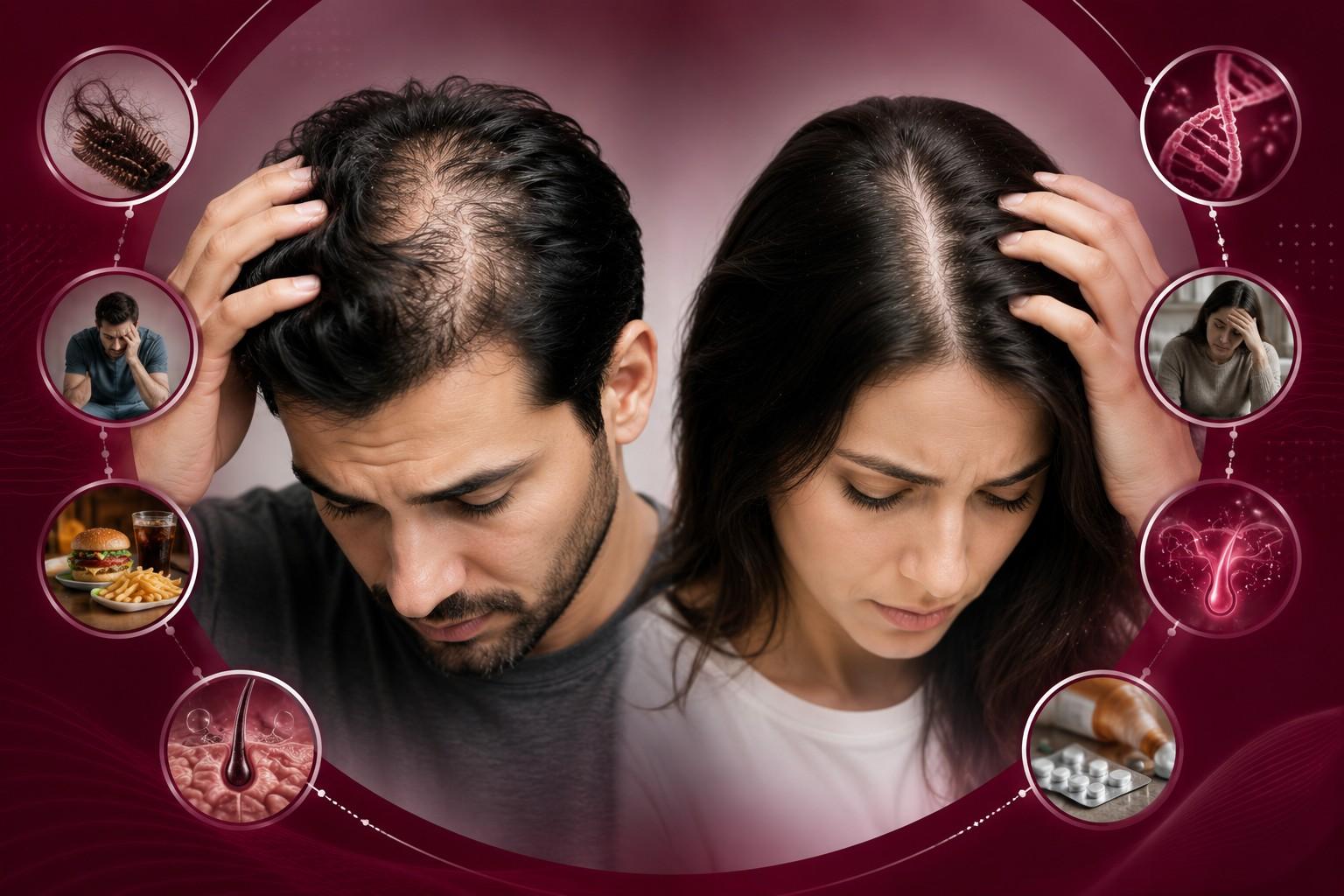 Hair Thinning Causes in Men and Women