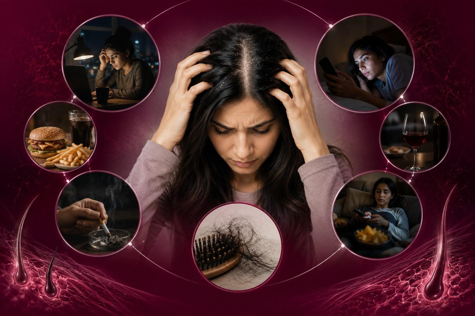 Lifestyle Factors That Worsen Hair Fall